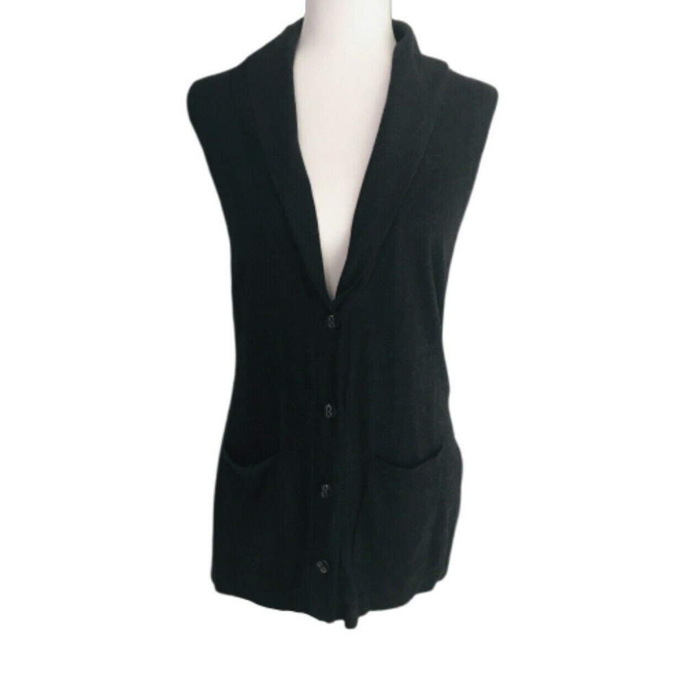 Ann Taylor Loft Small Cardigan Charcoal Grey